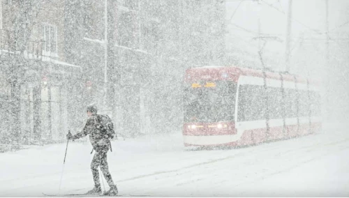 カナダでは100年に一度の大雪が降り、まるで災害映画『デイ・アフター・トゥモロー』のように、60センチの雪が道路を埋め尽くした。